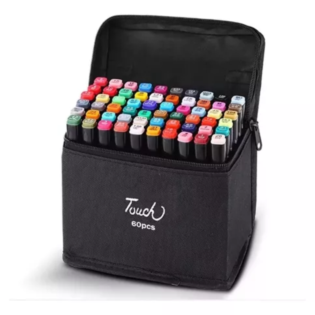 Miniatura 3 de Set De Plumones 60 Marcadores